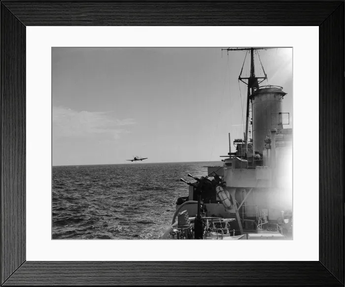 Framed Print : Ships Western Union Exercises July 1949 A Royal Navy Destroyer during the Western Framed Print : Ships Western Union Exercises July 1949 A Royal Navy Destroyer during the Western