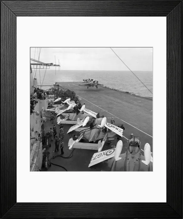 Framed Print : Ships Royal Navy Aircraft Carrier HMS Victorious August 1959