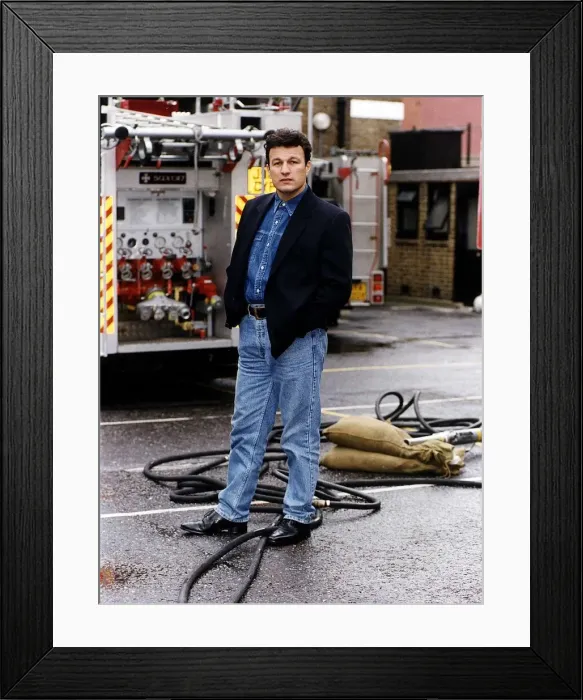 Framed Print : Glen Murphy actor who appears in Londons Burning tv programme Framed Print : Glen Murphy actor who appears in Londons Burning tv programme