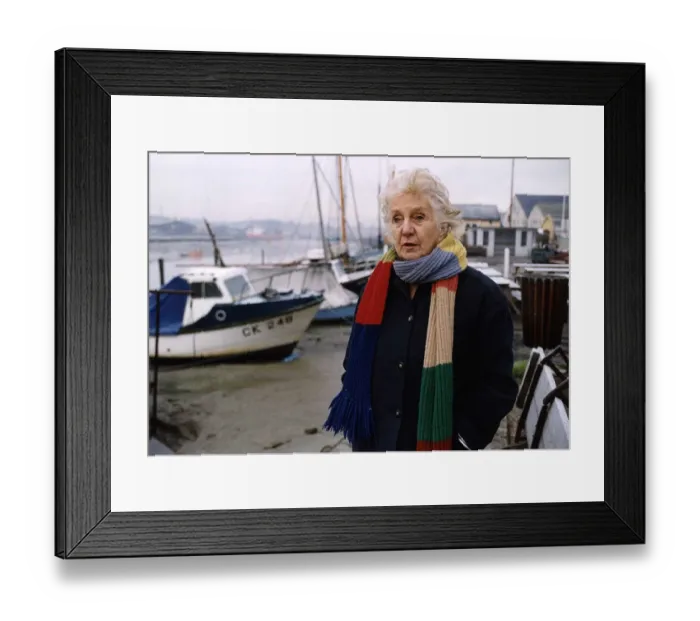 Framed Print : Actress Joan Hickson who plays Miss Marple in the BBC adaptation of the Agatha Christie