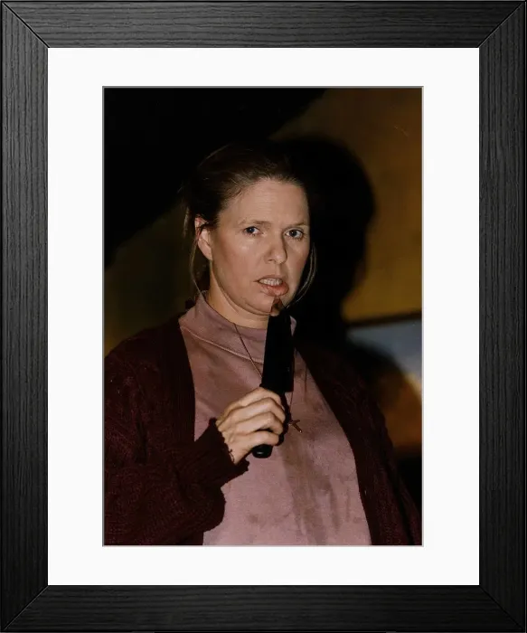 Framed Print : Sharon Gless actress stars in the West End play of the Stephen King novel Misery as Annie