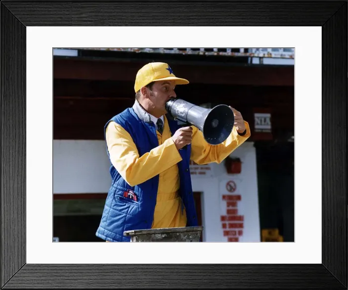 Framed Print : Chris Barrie Actor star in the TV comedy series Brittas Empire
