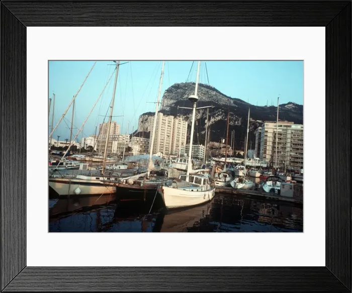 Framed Print : Yacht Harbour Sheppards Marina Gibraltar Framed Print : Yacht Harbour Sheppards Marina Gibraltar