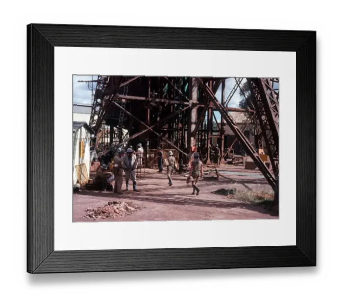 Framed Print : Miners start shift at main shaft at Kalgoorie mine Golden Mile Kalgoorlie West Africa Framed Print : Miners start shift at main shaft at Kalgoorie mine Golden Mile Kalgoorlie West Africa