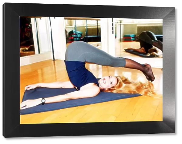 Jerry Hall Actress Launches her Yogacise keep fit video