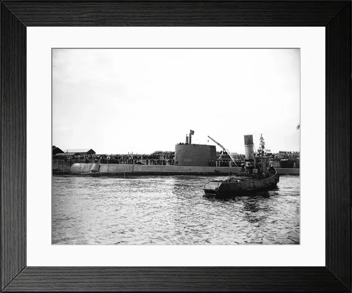 Framed Print : The Submarine the Nautilus which became the first submarine to sail under the polar ice Framed Print : The Submarine the Nautilus which became the first submarine to sail under the polar ice