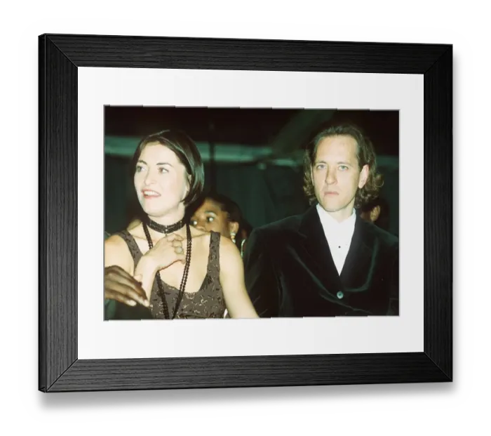 Framed Print : The London Fashion Awards sees English actress Amanda Donohoe and actor Rivhard E. Grant