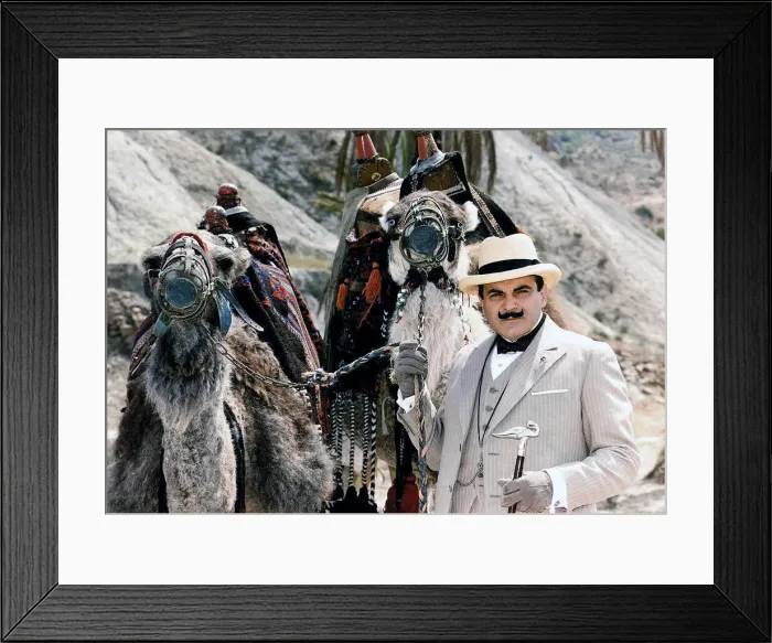 Framed Print : David Suchet actor plays the part of Poirot the detective Framed Print : David Suchet actor plays the part of Poirot the detective