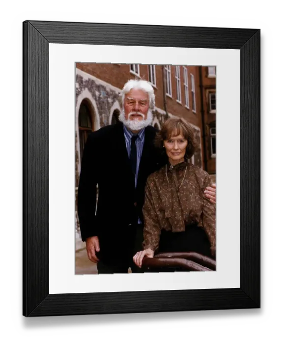 Framed Print : Bill Travers Actor Director Writer and his wife Virginia McKenna