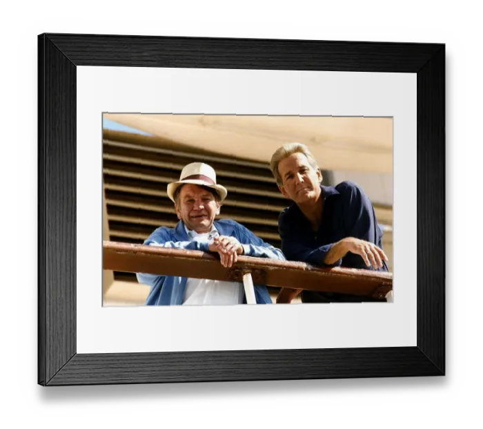 Framed Print : Michael Williams Actor with Russ Abbot Framed Print : Michael Williams Actor with Russ Abbot