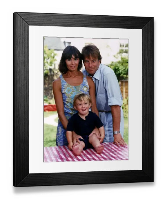 Framed Print : Nicky Henson Actor with his wife Marguerite and son Keaton Framed Print : Nicky Henson Actor with his wife Marguerite and son Keaton