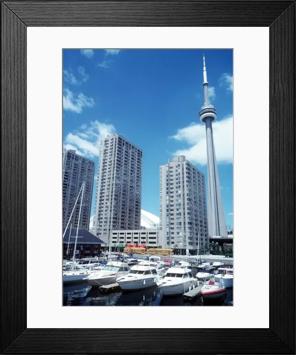 Framed Print : The CNN tower and skydome with new condominiums in Toronto Ontario in Canada Framed Print : The CNN tower and skydome with new condominiums in Toronto Ontario in Canada