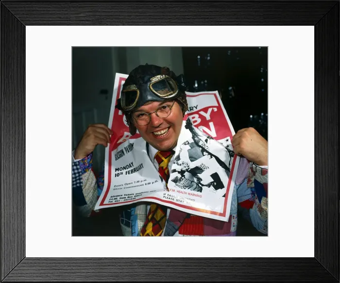 Framed Print : Comedian Roy Chubby Brown April 1986 Framed Print : Comedian Roy Chubby Brown April 1986