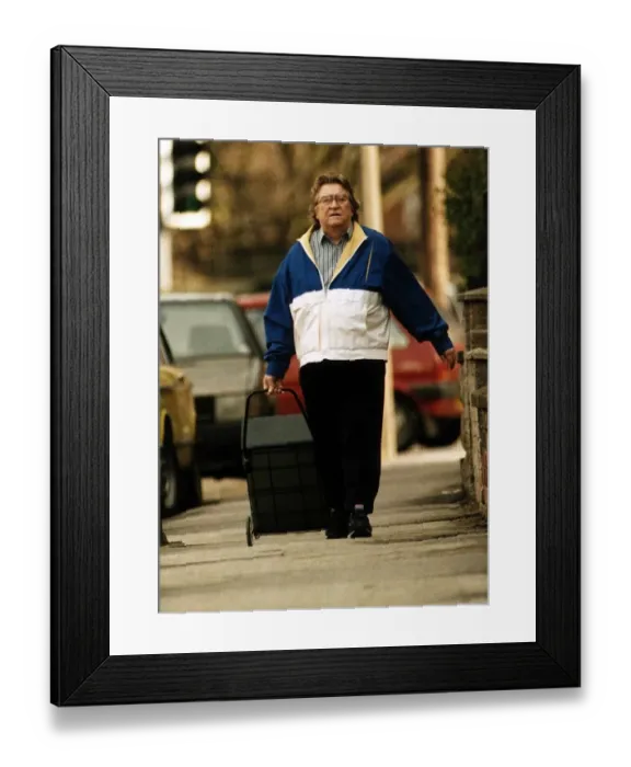Framed Print : Peter Adamson Actor And Former Star Of The TV Programme Coronation Street