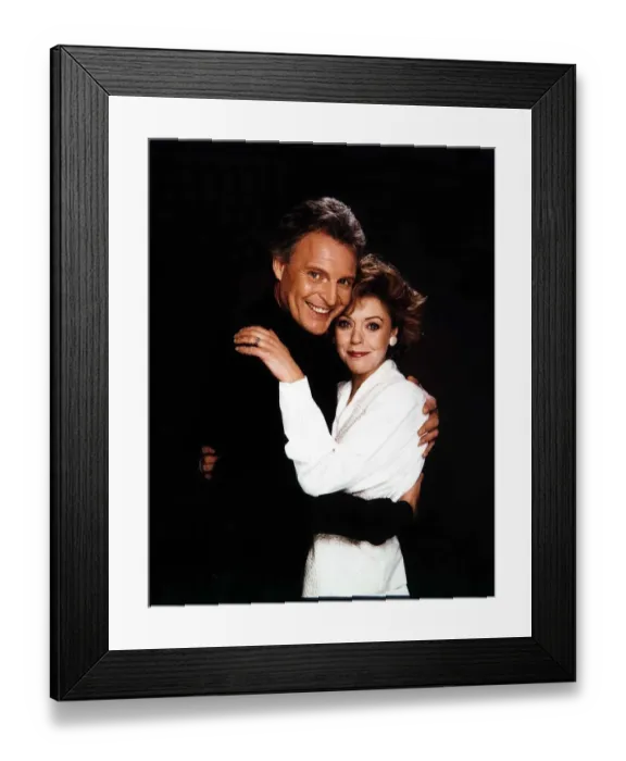 Framed Print : Peter Dean Actor TV Soap Eastenders with fellow Star Petra Markham who plays his wife Framed Print : Peter Dean Actor TV Soap Eastenders with fellow Star Petra Markham who plays his wife