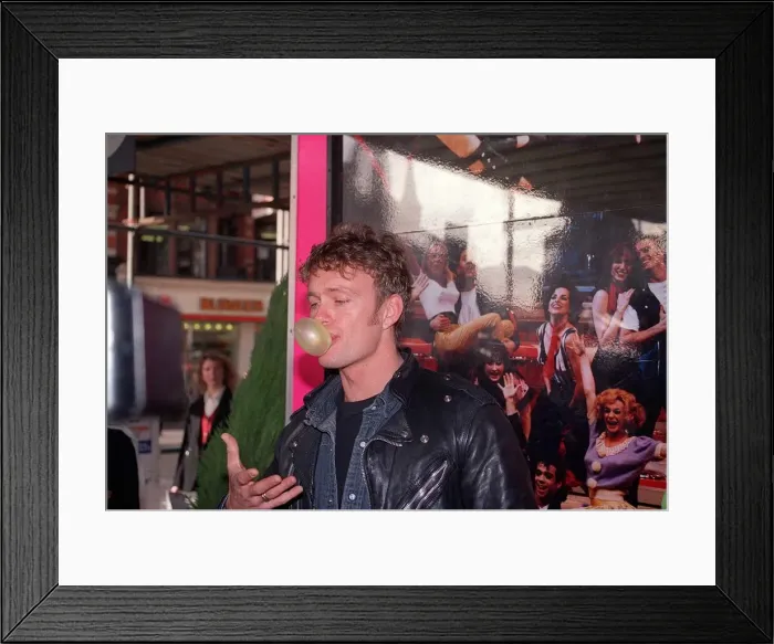 Framed Print : Craig McLachlan Actor star in the musical Grease 1994 Framed Print : Craig McLachlan Actor star in the musical Grease 1994