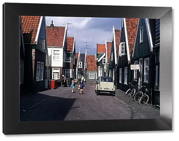 Marken town on Ijssel Meer north of Amsterdam Holland