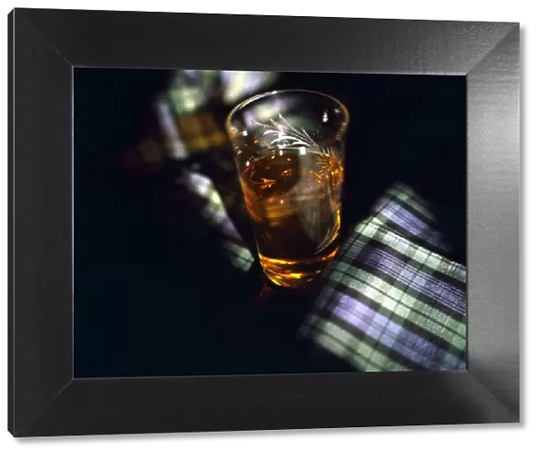 A glass of single malt whisky Circa 1970