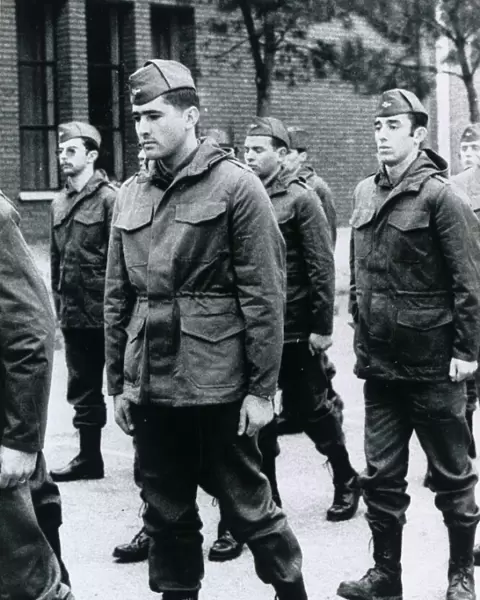 Seve Ballesteros seen here during his national service in the Airforce Early Career