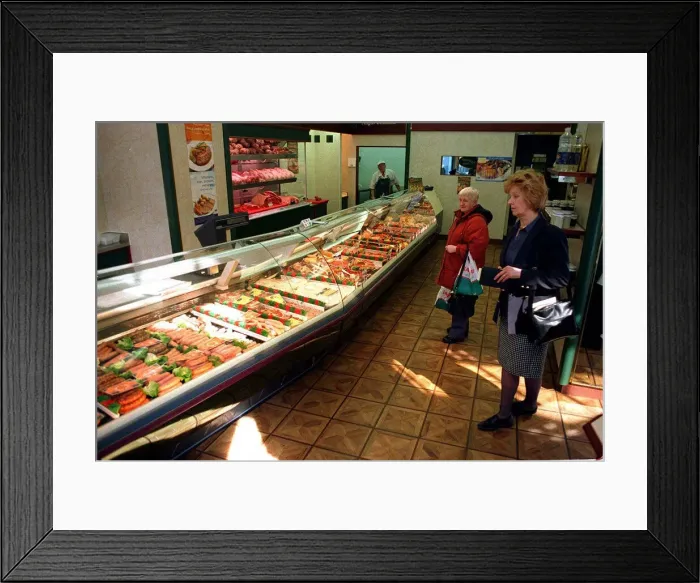 Framed Print : Sandy Crombie in his new shop Framed Print : Sandy Crombie in his new shop