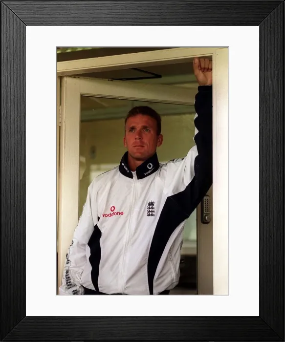 Framed Print : Alec Stewart England Cricket Captain June 1998 stands under an cover at Edgebaston Framed Print : Alec Stewart England Cricket Captain June 1998 stands under an cover at Edgebaston