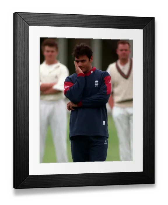 Framed Print : Mark Ramprakash England cricketer June 1998 The England cricket player ponders as Framed Print : Mark Ramprakash England cricketer June 1998 The England cricket player ponders as