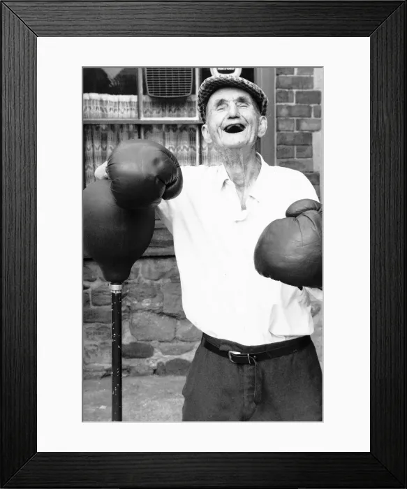 Framed Print : Fiery Jackie Mcguire was ejected at his local pub for having a fight with landlord Framed Print : Fiery Jackie Mcguire was ejected at his local pub for having a fight with landlord