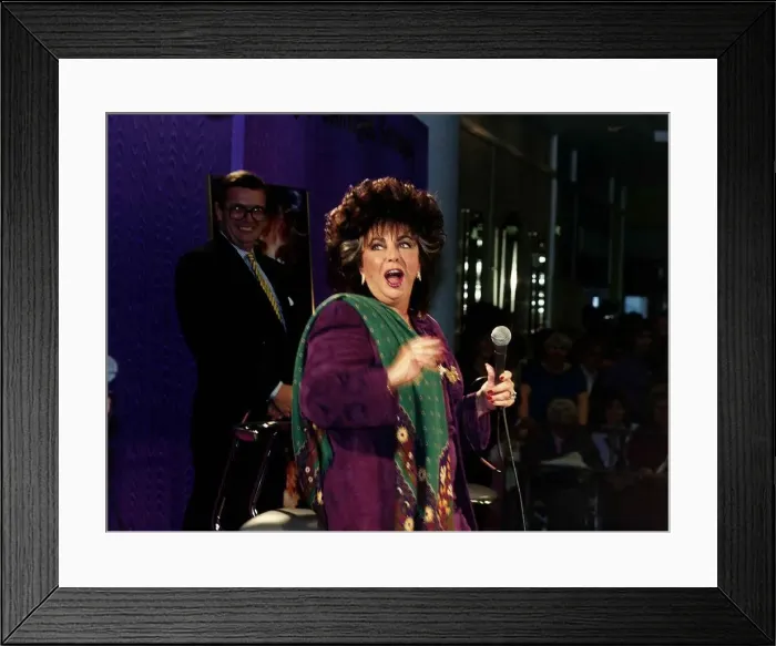 Framed Print : Elizabeth Taylor Actress in London for the launch of her new perfume Passion Framed Print : Elizabeth Taylor Actress in London for the launch of her new perfume Passion