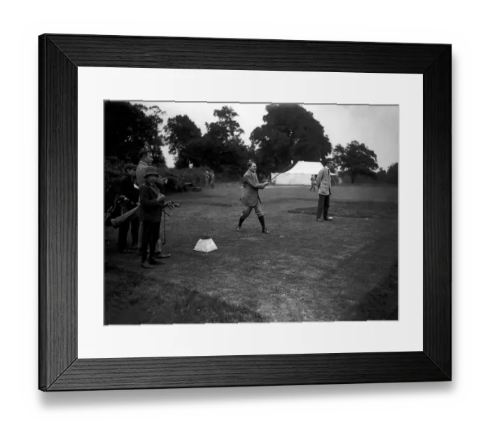 Framed Print : Lord Northcliffe pictured playing golf at Sutton Park. Alfred Harmsworth