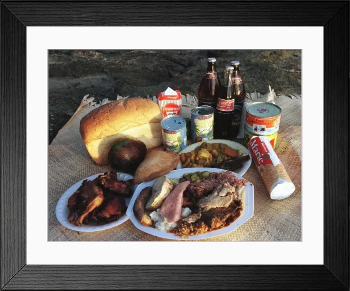 Framed Print : Turrah Masoes present day Samoan Food diet January 1999 Framed Print : Turrah Masoes present day Samoan Food diet January 1999
