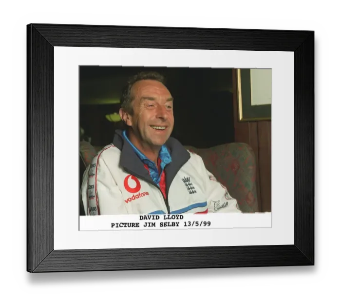 Framed Print : David Lloyd England Cricket Coach May 1999 Framed Print : David Lloyd England Cricket Coach May 1999