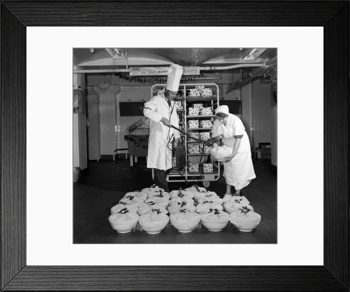 Framed Print : Christmas Pudding November 1961 Theres Gold in them Framed Print : Christmas Pudding November 1961 Theres Gold in them