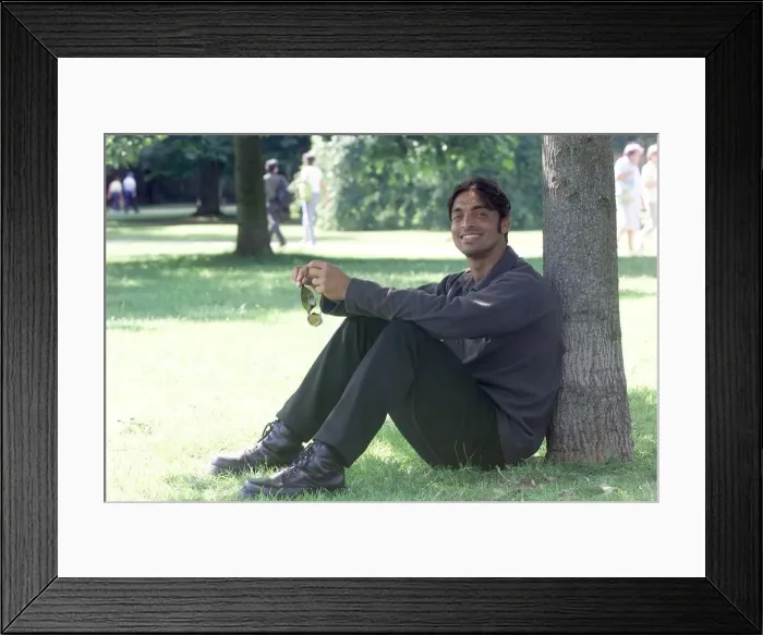 Framed Print : Shoaib Akhtar June 1999 Pakistan Cricket Player