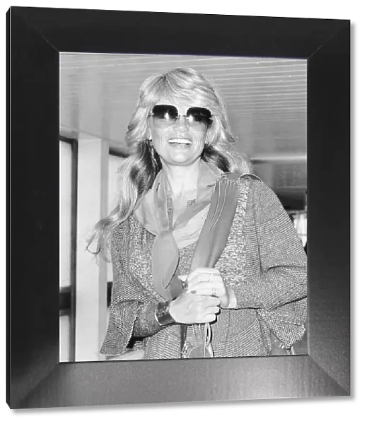 Dyan Cannon actress - May 1979 Arriving at Heathrow airport from Los Angeles