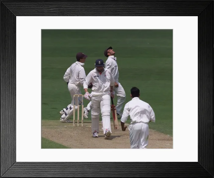 Framed Print : Michael Atherton Cricket Surrey v Lancashire June 1999 A dejected Michael Atherton Framed Print : Michael Atherton Cricket Surrey v Lancashire June 1999 A dejected Michael Atherton