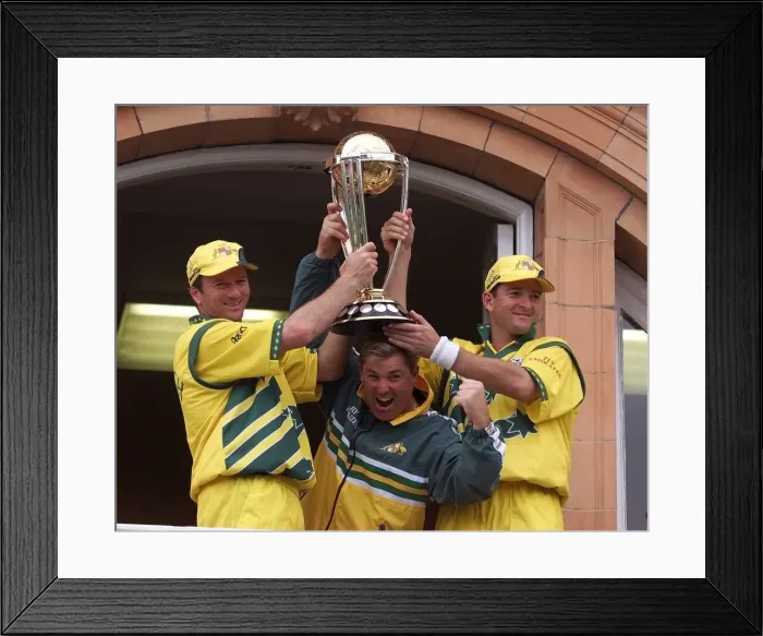 Framed Print : Australia V Pakistan 20  /  06  /  99 Cricket World Cup At Final Lords Mark