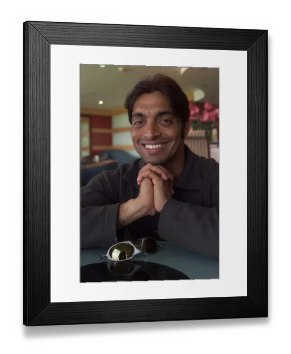 Framed Print : Shoaib Akhtar June 1999 Pakistan Cricket PlayerShoaib Akhtar June 1999 Pakistan Cricket