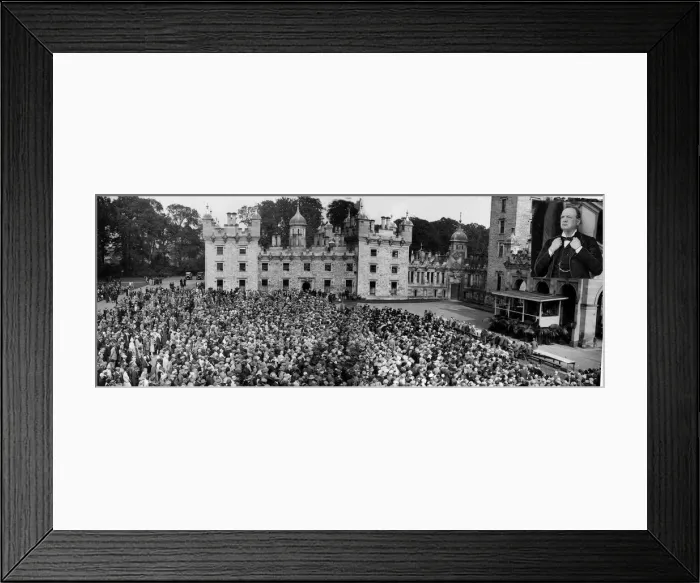 Framed Print : Winston S. Churchill at Floors Castle 1927 Framed Print : Winston S. Churchill at Floors Castle 1927