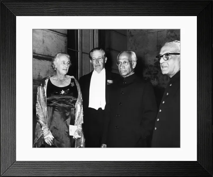 Framed Print : Harold Macmillan Conservative Party British Prime Minister with his wife Lady Dorothy Dr