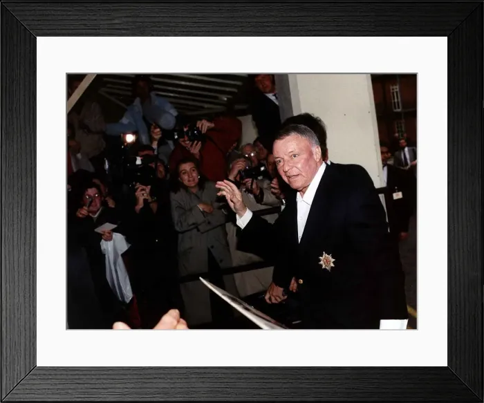 Framed Print : Frank Sinatra singer and actor April 1989 Dbase Framed Print : Frank Sinatra singer and actor April 1989 Dbase