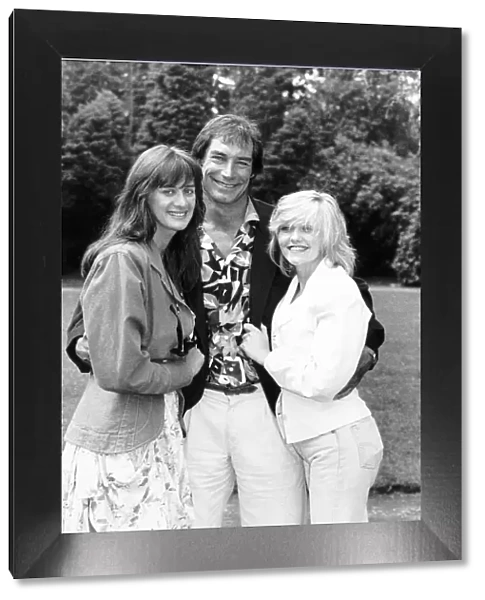 Timothy Dalton Actor with Camille Coduri and Janet McTeer June 1988
