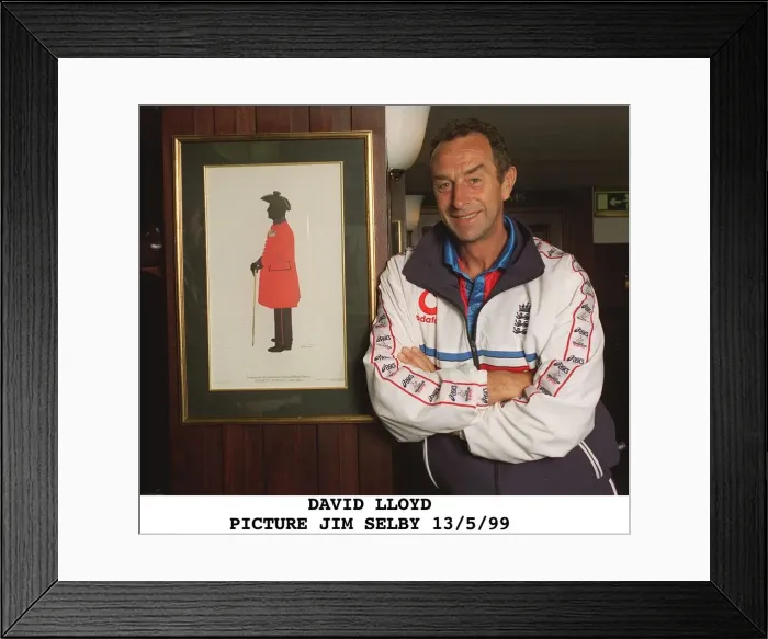 Framed Print : David Lloyd England Cricket Coach Framed Print : David Lloyd England Cricket Coach