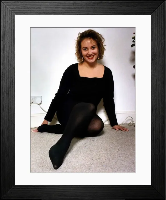 Framed Print : Hilary Welles actress from Bread TV series November 1989