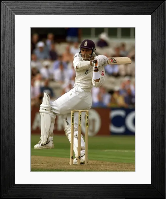 Framed Print : England v New Zealand Cricket Third Test August 1999 Mark Ramprakash bats for his score Framed Print : England v New Zealand Cricket Third Test August 1999 Mark Ramprakash bats for his score