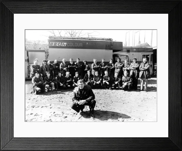 Framed Print : Alec Weekes April 1979 Producer with Production Team of BBC Match Of The Day TV Framed Print : Alec Weekes April 1979 Producer with Production Team of BBC Match Of The Day TV