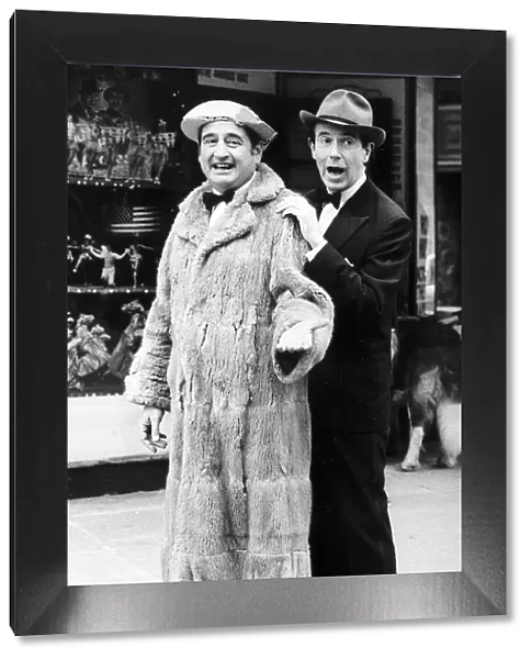 Leslie Crowther TV Presenter with Bernie Winters as Flanagan