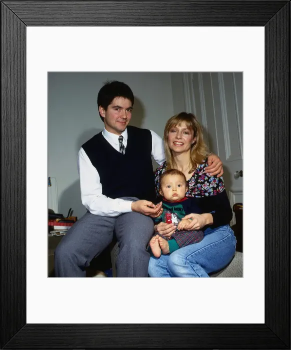 Framed Print : Louise Welsh and family January 1989 Framed Print : Louise Welsh and family January 1989