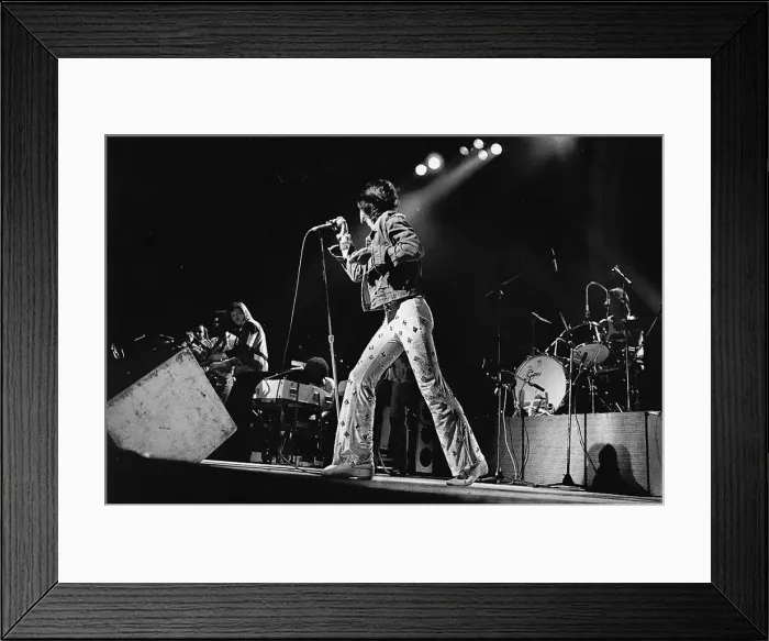 Framed Print : he Rolling Stones performing at the Empire Stadium, Wembley, London