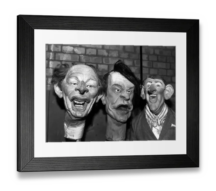 Framed Print : Spitting Image TV programme June 1984 Neil Kinnock David Owen David Steel