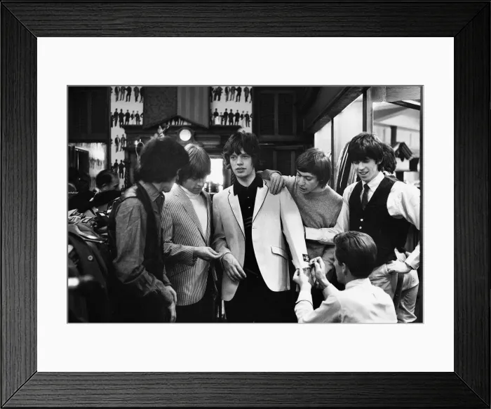 Framed Print : On the morning of 4 June 1964 when The Rolling Stones were taken shopping by their Framed Print : On the morning of 4 June 1964 when The Rolling Stones were taken shopping by their